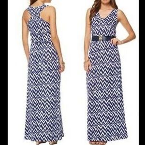 Rare Lilly Pulitzer Mills Dress in Navy Chevron